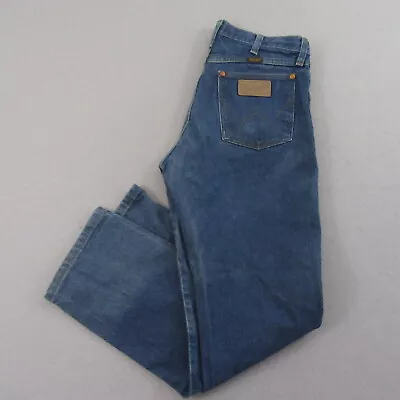 Wrangler Mens Straight Jeans Size 31 X 30 Blue Cowboy Cut 13MWZ Workwear • $20.07