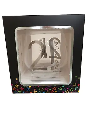 21st Birthday - Stemless Wine Glass/Tumbler In Gift Box • £9.99