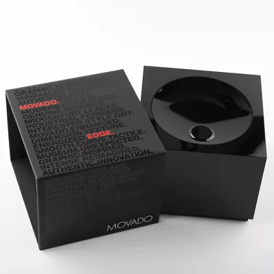 Movado EDGE By Yves Béhar Wrist Watch Display Box & Booklet • $19.99