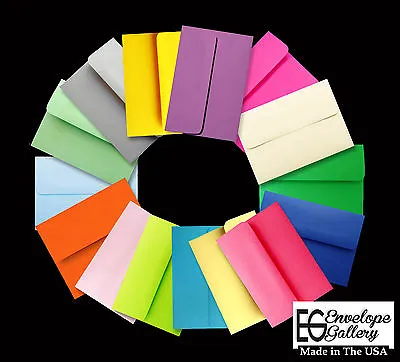 50 Rainbow Assorted Colored Envelopes A2 For 4-1/8 X 5-1/2 Enclosures Note Cards • $13.24