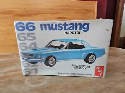 Vintage AMT 1966 Mustang Hardtop Model Kit 2207 NEW SEALED • $39