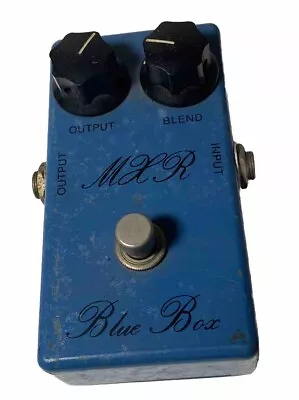 Vintage MXR Script Logo Blue Box Distortion Octave Effect Pedal • $275