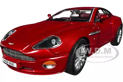 2005 Aston Martin V12 Vanquish Rhd Toro Red Mica 1/18 Model By Auto World Aw301 • $99.99
