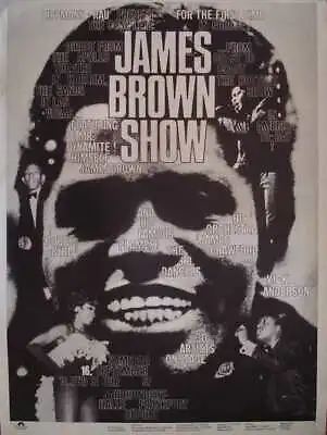 JAMES BROWN 1967 German A0 Concert Poster GUNTHER KIESER LINEN VERY RARE • $3500