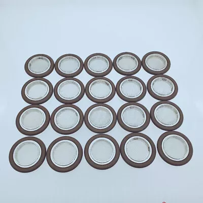 20pcs NW/KF-25 Vacuum Flange Fitting SS304 Centering + O-Ring With Screen Plate • $115