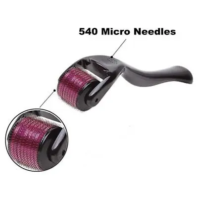 $14.40 • Buy Derma Roller Beard Hair Regeneration Skin Care 540 Titanium Micro Needle PT
