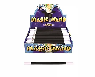 3 X 10  Black Magicians Magic Wizard Wand Kids Party Bag Filler Toy Fancy Dress • £2.99