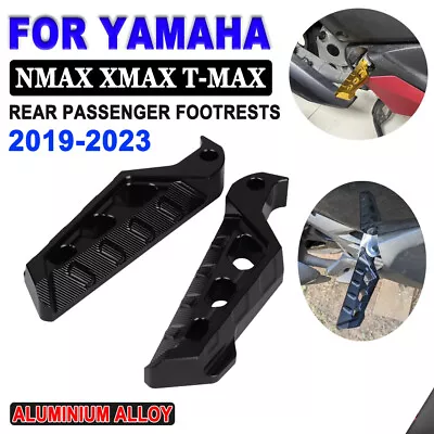 Motorcycle Rear Foot Pegs Rests Passenger Footrests For Yamaha NMAX XMAX T-MAX • $29.60