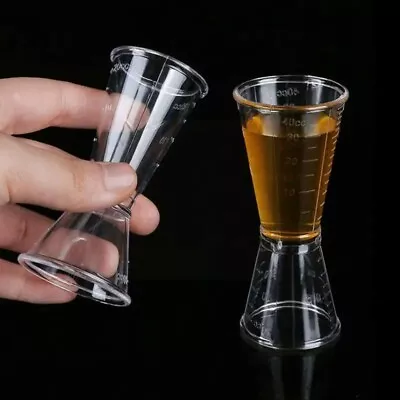 Transparent Ounce Measuring Cup Double-headed Cocktail Jigger  Milk Tea Shop • £2.71