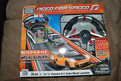 Mega Bloks Need For Speed 95716 Porsche Build Your Own Race Car New W 2 Launcher • $14.99