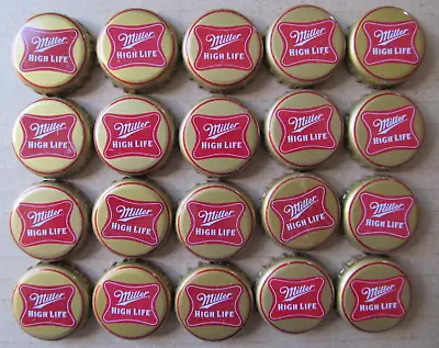 20 Old School Miller High Life Wisconsin No Dents Obsolete Beer Bottle Caps • $4.95