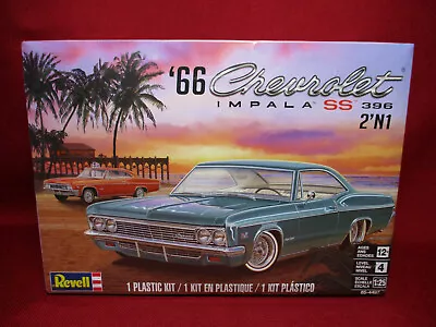 1966 Chevy Impala SS 396 Stock/Lowrider Super Sport 66 Revell 1:25 Model Kit Car • $89.99