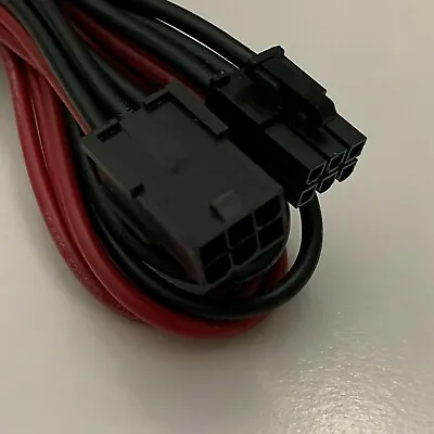 PCI Extender PCIe Cable 36 Inch 16 AWG 6-pin Female To Male RED/BLACK • $8.50
