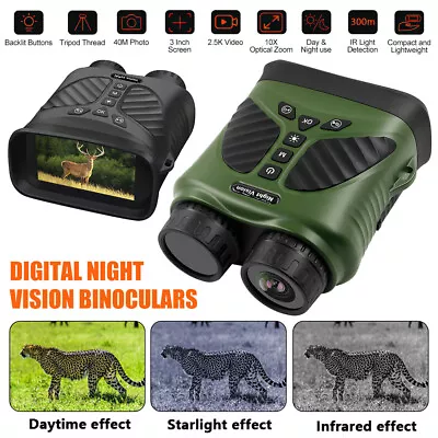 HD Zoom Video Recording Digital Night Vision Infrared Binoculars Scope IR Camera • £49.99