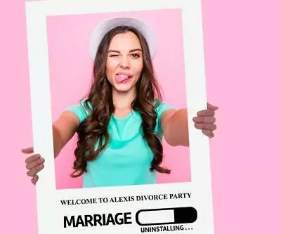 $89 • Buy DIVORCE SELFIE FRAME Instagram/Facebook Social Media Printed + Delivered