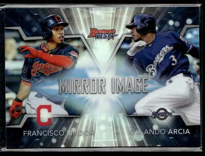 2016 Bowman's Best #MI-17 Francisco Lindor Mirror Image • $1.50