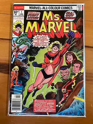 Ms Marvel 1 (1976) – Marvel Comics Bronze Age Key – VFN • £49