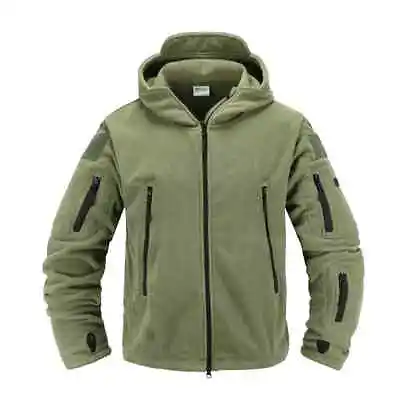 2023 New Tactical Fleece Jacket Military Uniform Soft Shell Casual Hooded Jacket • $77.91