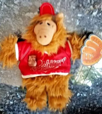 VINTAGE ALF PLUSH PIN TIE CLIP ON & ALF TOY (LOT Of 2) RUSS BASEBALL GLOVE 1988 • $19.99