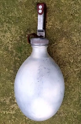 Military Army Surplus Aluminium Water Bottle/ Canteen Flask Vintage Cold War Era • £7