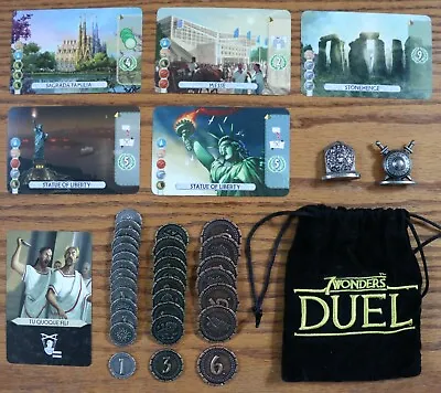 7 Wonders Duel Promo Mini Expansion Card Pack Repos Production Metal Coins New • $6.99