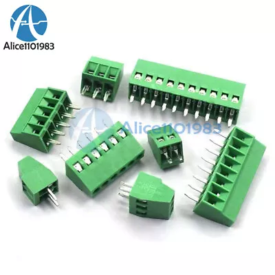 10Pieces 2.54mm PCB Mini Screw Terminal Blocks Connector For Wire 2P~8P Terminal • $1.55