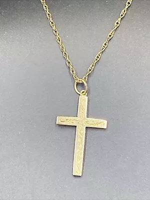 9ct Gold Dainty Cross Pendant  • £60