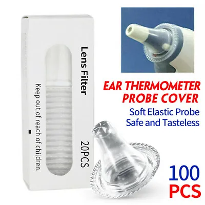 100pcs For Braun Thermoscan Ear Thermometer Cover Caps Probe Cover Lens Filters • $13.99