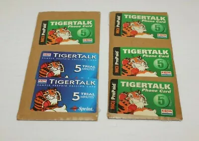 VTG Lot Of 6 Exxon Tiger Talk MCI Sprint Sample Phone Calling Cards • $12.99