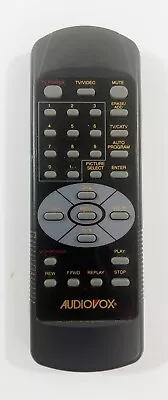 Audiovox TV / VCR Remote Control Black Original Vintage • $10.49