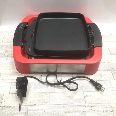 $44.99 • Buy Wolfgang Puck Reversible Grill Bake Cook 5-in-1 Station RED Model BRGGS3000