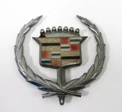 $19.95 • Buy Vintage Cadillac Silver Wreath Hood Ornament