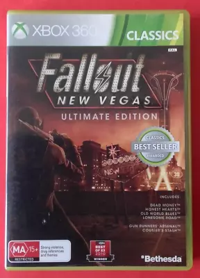 Fallout New Vegas Ultimate Edition XBOX 360 TRACKING+FREE POSTAGE+AUSSIEDISPATCH • $74.95