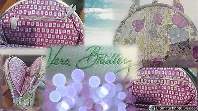 Vera Bradley Eloise Tea Garden Print Shoulder Bag Purse Kiss Lock Floral • $40