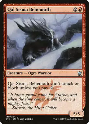 Qal Sisma Behemoth [Dragons Of Tarkir] Magic MTG • $1.30