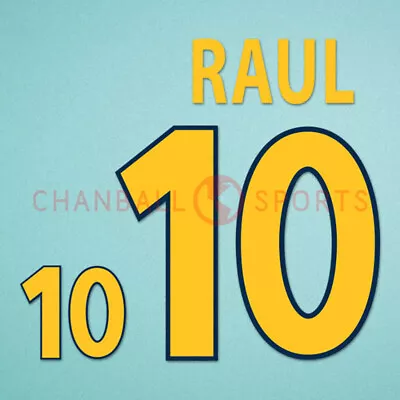 Raul #10 EURO 2000 Spain Homekit Nameset Printing • £13.19