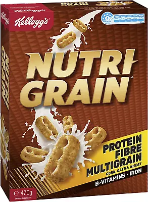 Kellogg'S Nutri-Grain Original Breakfast Cereal 470 G • $6.38