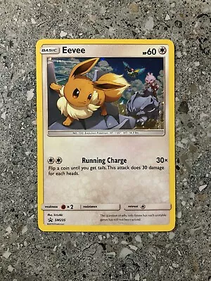 Pokemon TCG Cards Eevee SM235 Black Star Promo Holo MINT • $11.39