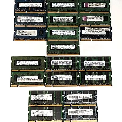 Job Lot 20x 1GB 2GB PC2 PC3 DDR2 DDR3 Laptop RAM SODIMM Wholesale Bulk Memory • £19.99