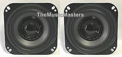 Pair 4  Inch Dual Cone Car Stereo Audio SPEAKERS Factory OEM Style Replacements • $32.49