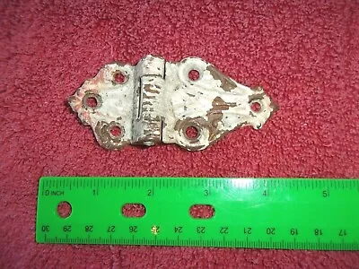 1 Antique Ornate Cast Brass Off Set Ice Box Hinge Door Vintage Salvage 3-3/4  • $28