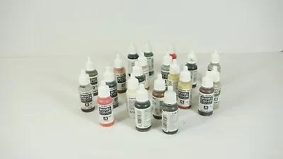 Vallejo Hobby Paints Lot Of 21 Various Colors Burnt Umber Red Leather Rosa W20 • $45