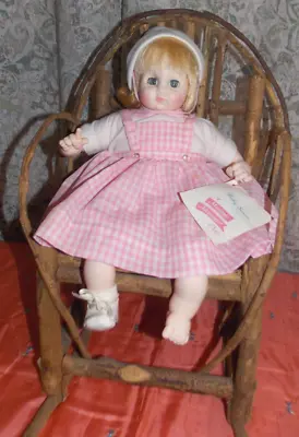 Vintage Madame Alexander Baby Sister Doll! Blonde Hair/Blue Eyes/ 14”/Tag/Crier • $12.99