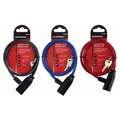 £2.59 • Buy Bicycle Lock Steel Cable Bike PVC Cover Weatherproof Anti-Corrosion 650mm X 6mm