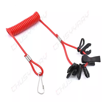 1PCS Universal Boat Outboard Engine Motor Kill Stop Switch Safety Tether Lanyard • $10.29