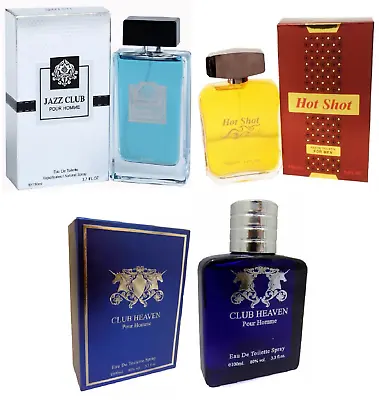 3 X Men's Designer Fragrance EDT For Him Aftershave For Men 100ml Gents Perfume • £25.65