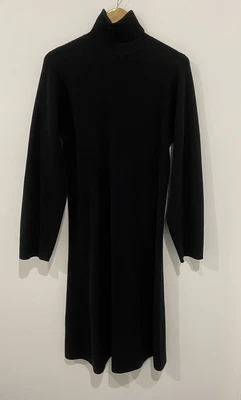 $120 • Buy Scanlan Theodore Black Wool Dress. Size M/L