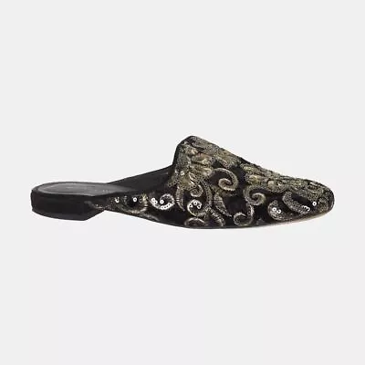 Stuart Weitzman Embroidered Smoking Slipper  / Size UK 4 / Womens / MultiCo... • £150