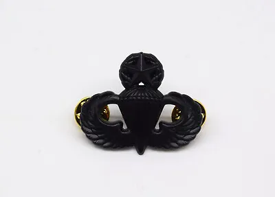  U.S.Air Force Master Parachutist Badge Pin US Army Jump Wings Metal Pin Black  • $7.50