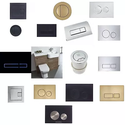 Eco Fix Dual Flush Plate Concealed Cistern WC Toilet Push Button-pneumatic Ciste • £110